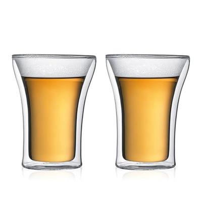 BODUM ASSAM Double-Walled Glass Tumbler, 250ml, Set of 2. Features: Insulated Construction, Heat-resistant Glass, Microwave, Oven, Dishwasher, and Fre