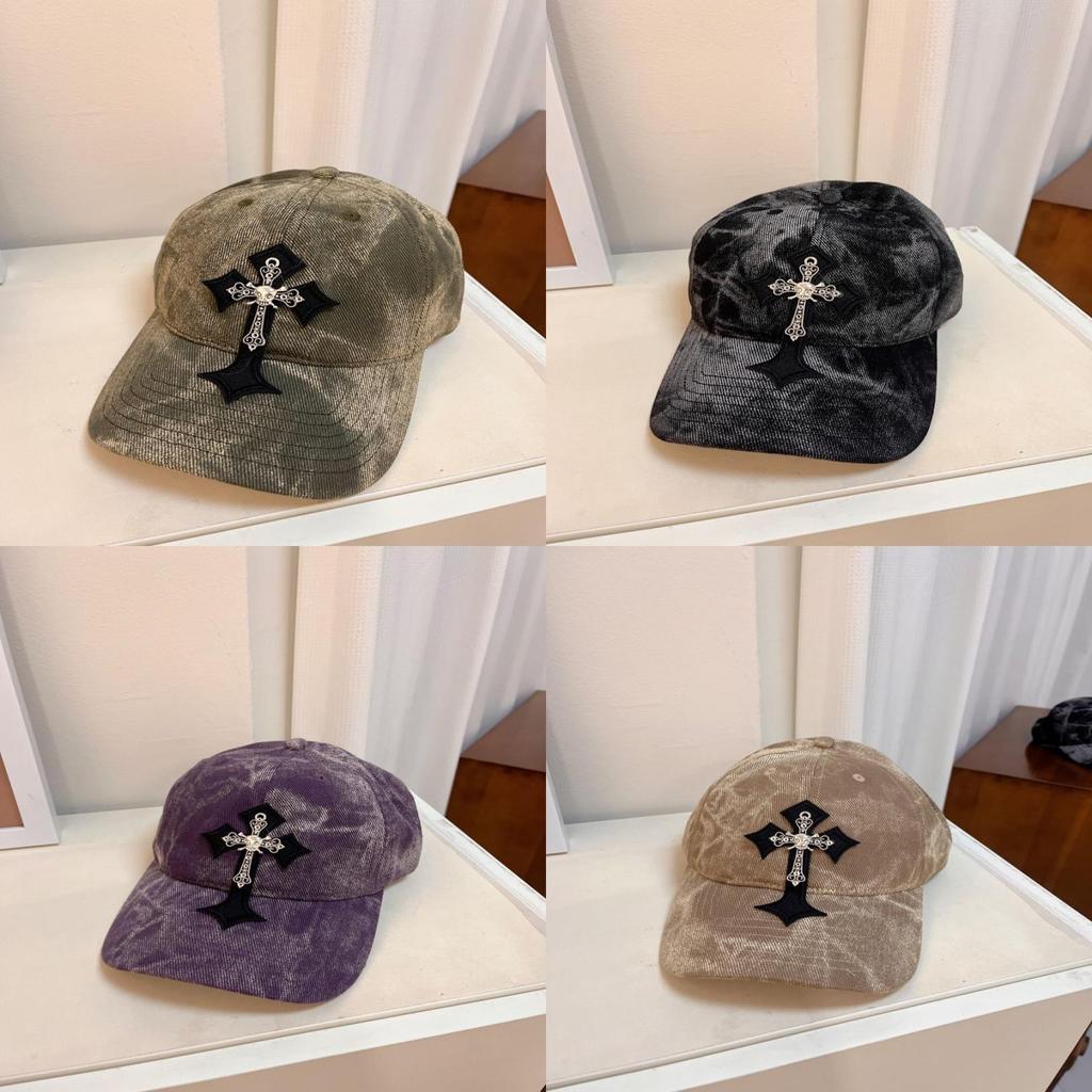 Cross Embroidered Baseball Cap With Adjustable Fit For Men And Women Fashion Spring Summer