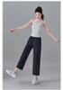 Elastic and comfortable sports casual pants for women in summer 2025, thin, fashionable, loose, versatile, slimming straight leg pants
