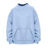 Women's Fashionable Solid Color Round Neck Long Sleeved Sports Casual Pullover Sweatshirt Top