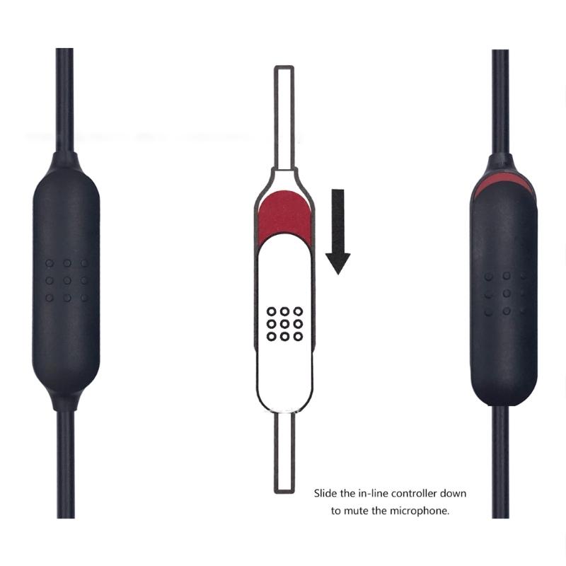 Detachable Boom Mic with Inline Mute Enhances Gaming for QC35 II & QC35 Headphones Repalcement Microphone Cable