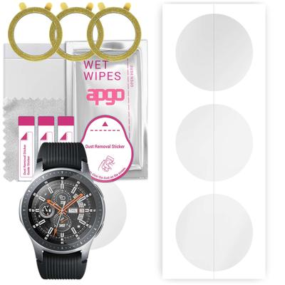 3x apgo Προστατευτικό Οθόνης Υδρογέλης για Samsung Galaxy Watch 46MM, Φιλμ Υδρογέλης, με στρώση τοποθέτησης εύκολη εγκατάσταση