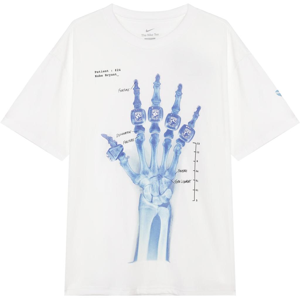 Nike FW24 Kobe X-Ray Series Comfortable Soft Versatile Short Sleeve T-Shirt Men Tops White HV6695-100