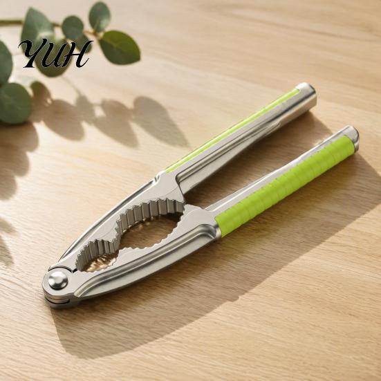 Anti Slip Pecan Cracker Nut Crackers for All Nuts, Heavy Duty Nutcracker Home Restaurant Walnuts, Multi-purpose Seafood Shell Opener Tool with