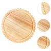 Cutting Board Serving Platter Oven Accessory Meal Prep Wooden Round Butcher Block for