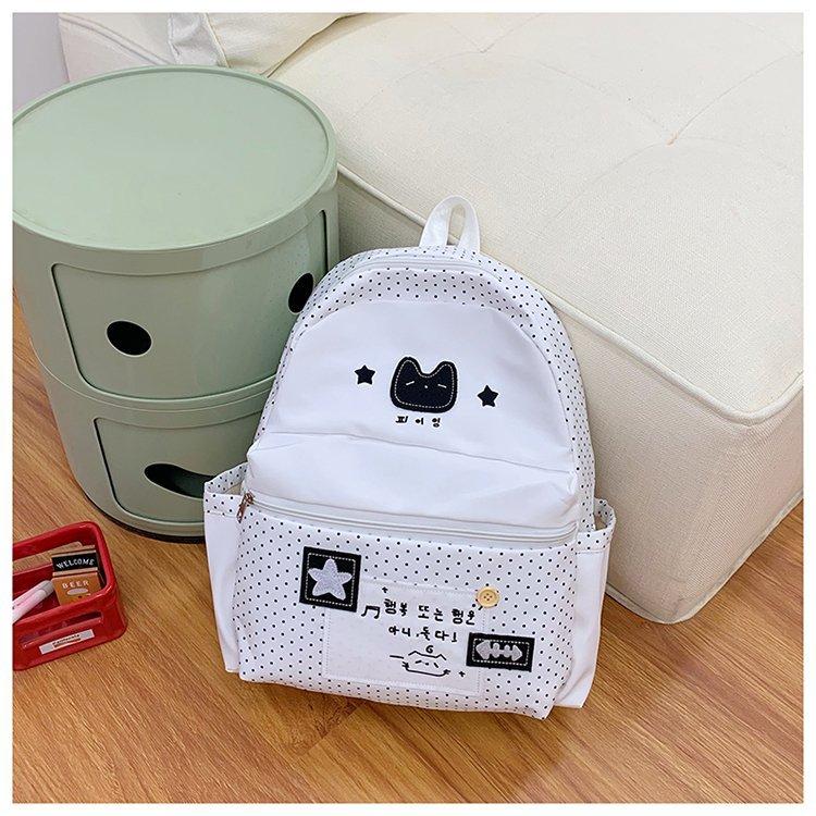 Schoolbag1011 New Niche Design Cute Girl Cartoon Backpack Large Capacity Student Class Commuter Backpack Schoolbag