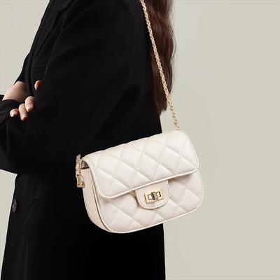 Bag Women's New Autumn and Winter Light Luxury Women's Bag Fashion Messenger Bag High-end Diamond Chain Bag Tide