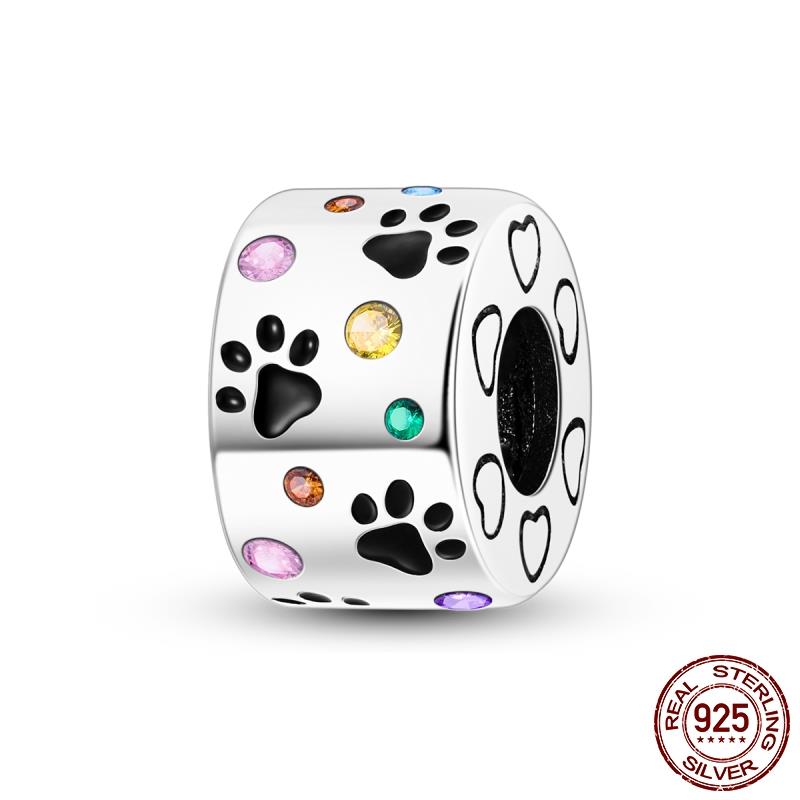 925 Silver Moments Keychain Charm Fit Original Silver Beade Ladies Gift