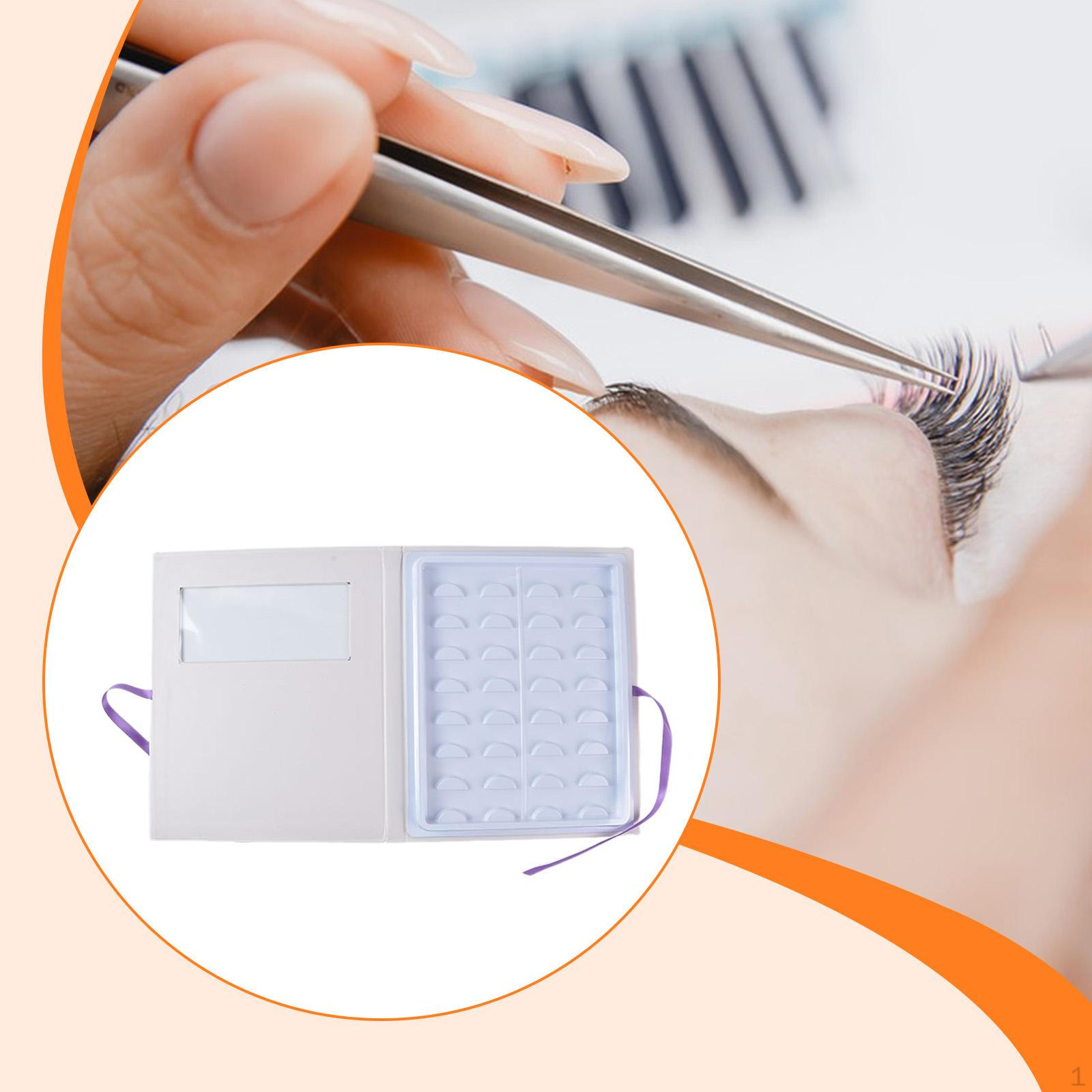 

Eyelash Storage Holder Large Capacity False Sample Book Lash Organizer Multiple Layer белый