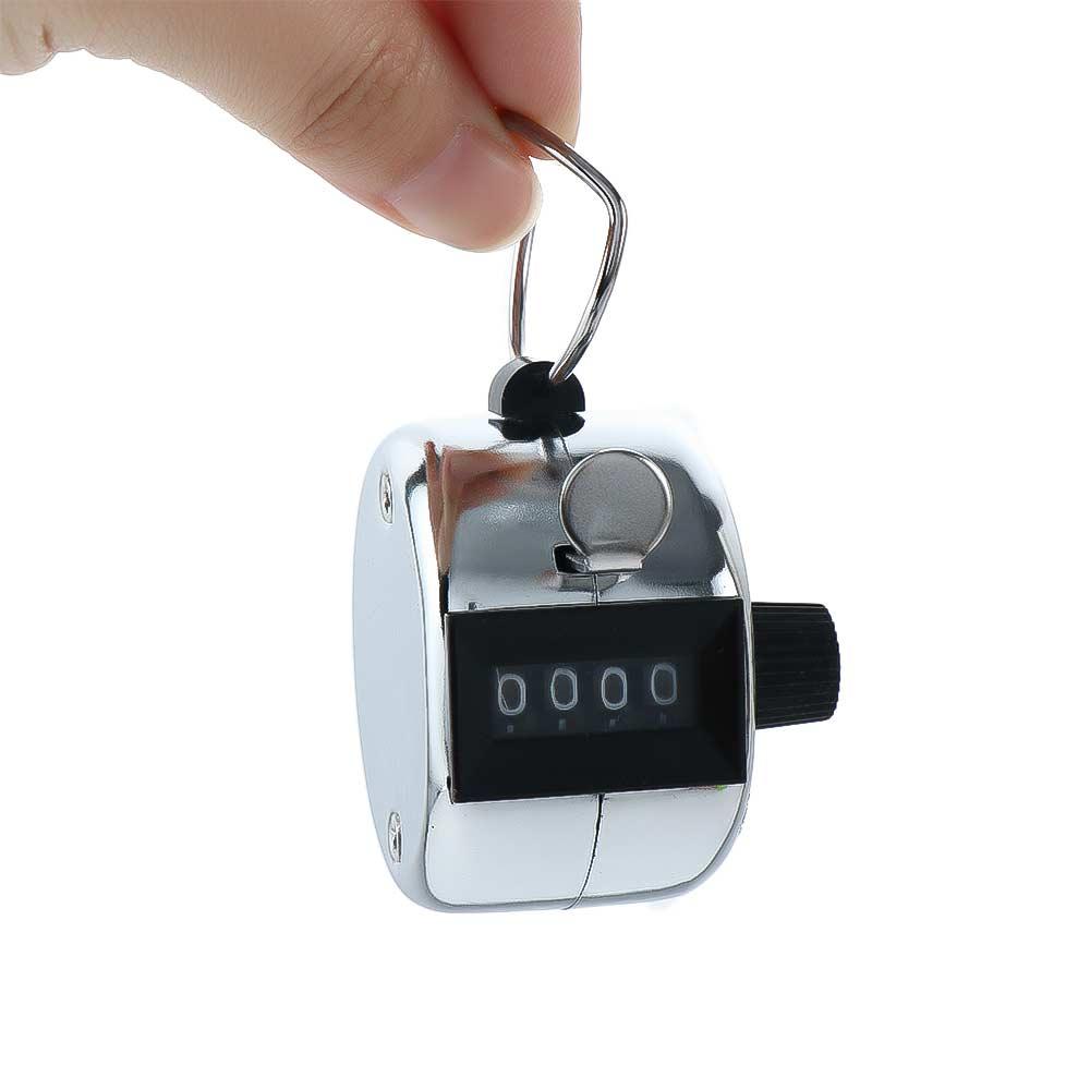 Tools 4 Digit Number Mechanical Metal Manual Counter Tally Counter Tally Clicker Hand Tally Counter