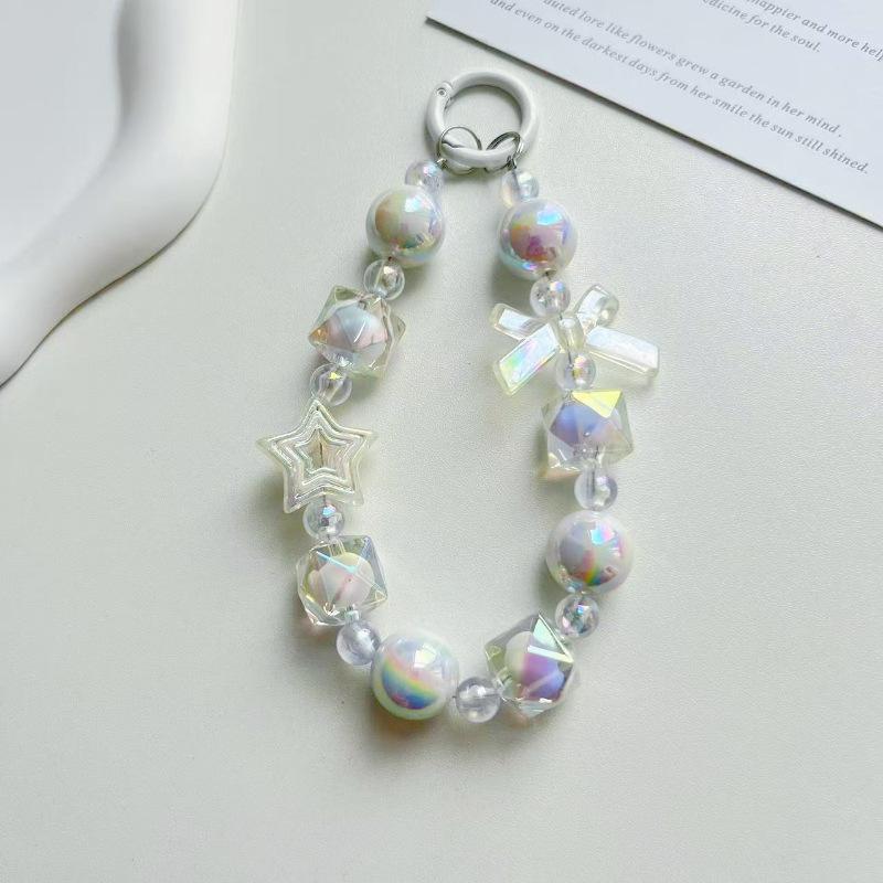 Candy Color Wrist Lanyard Keychain & Bag Charm Pendant