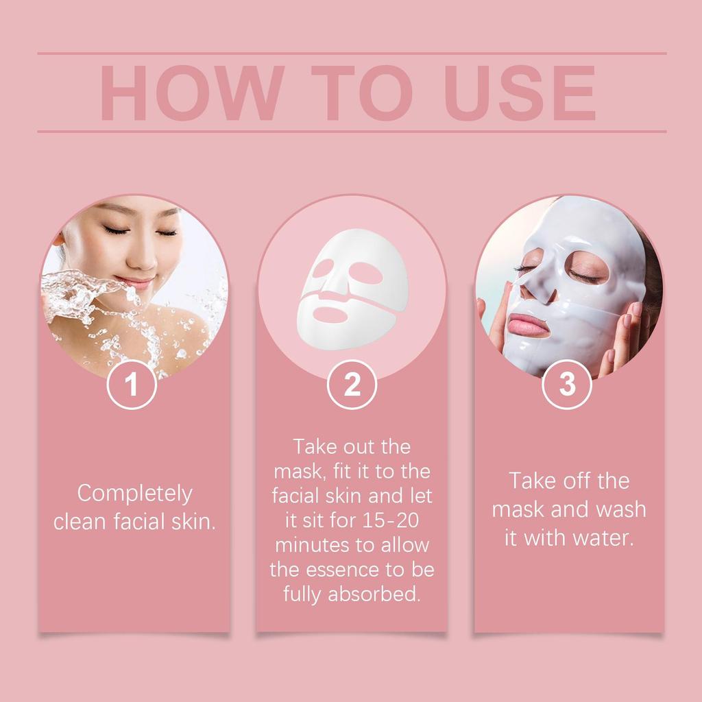 Hoygi 3-in-1 Deep Hydration Collagen Mask: Brightens Skin, Moisturizes & Hydrates.