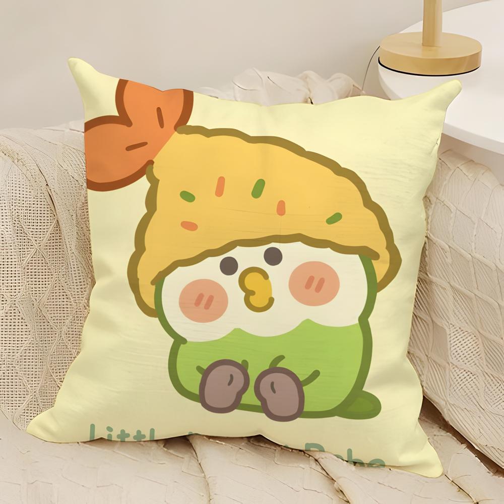 fashing Cartoon Colorful Animal Patterns Pillow Case Natural Linen Double-Sided Printing Sofa Home Decor Cushion Cover
