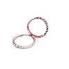 Exquisite Russian 585 Purple Gold Fashion Gypsy Ear Buckle Fashion Rose Gold Pattern Plain Gold Earrings