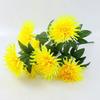 7 Heads /1pcs 55cm golden chrysanthemum branch plastic Artificial flowers flores DIY wedding home decoration plant