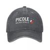 Picole Nationale National Baseball Caps Fashion Distressed Denim Snapback Hat Men Women Outdoor Summer Hats Cap