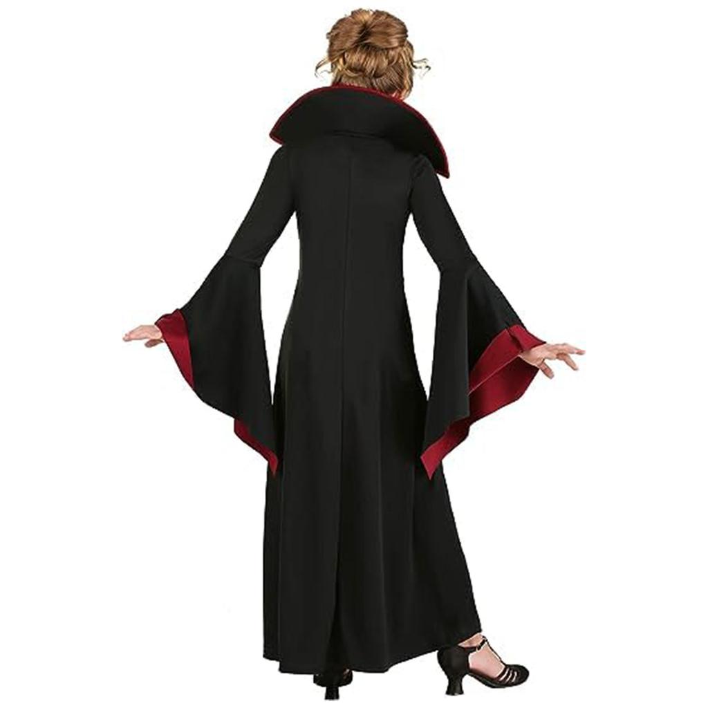 Viktorianisches Gothic Schnürkleid für Mädchen mit ausgestellten Ärmeln - Halloween Kostüm Partykleid