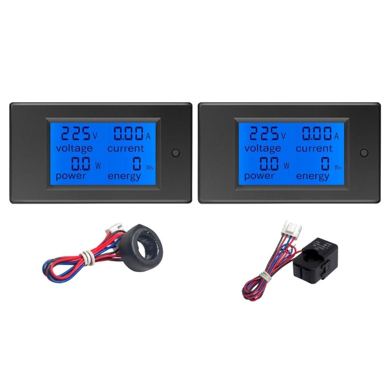 Digital Multimeter AC80-260V Multimeter with Backlit Ammeter Voltmeter Multifunction Monitoring