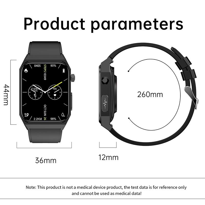 2025 New Smart Watch ECG+PPG Body Temperature ECG Blood Oxygen Heart Rate Waterproof 68 Monitoring Bracelet
