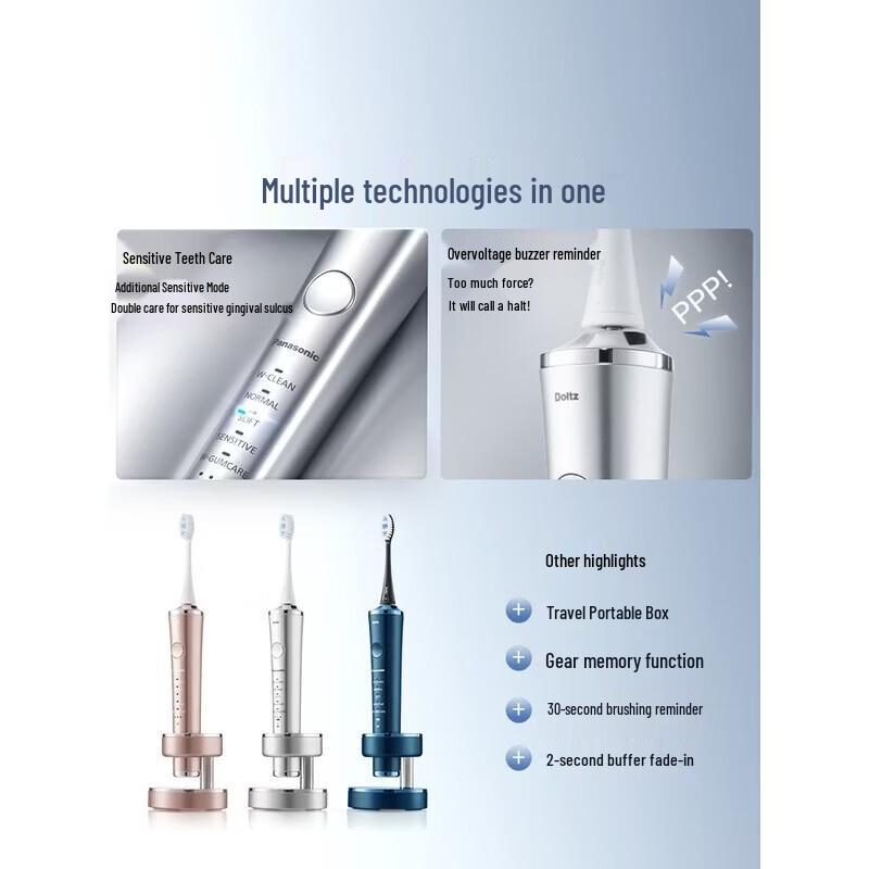 

Panasonic AI Smart Dual-Motor Electric Toothbrush CN plug (adapter included)