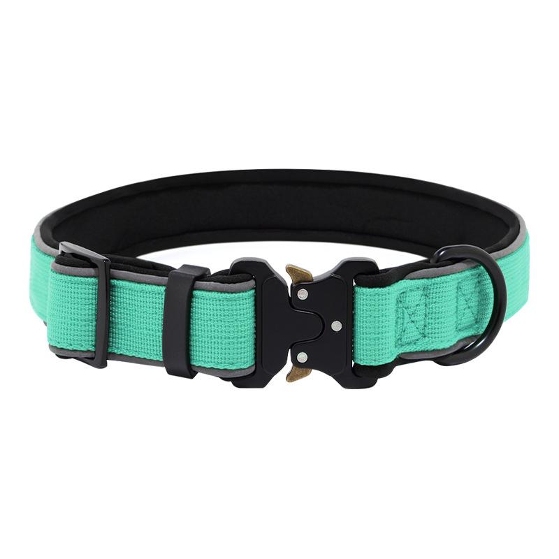 Tactical Dog Collar Diving Material Padded Pet Collar Adjustable Quick Release Buckle for Small Medium Large Dogs Walking