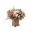 Lifelike Texture Faux Rose Bouquet Artificial Roses Cloth Petals