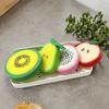 4pcs Creative Fruit-Shaped Thickened Sponge Scrubbers Powerful Stain Removal, Multi Use Kitchen and Bathroom Cleaning Pads,Bathroom Cleaning Tools
