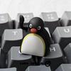 Penguin Cartoon Animal Anime Figure Merchandise Mechanical Keyboard Accessory Resin Creativity Single Keycap Replacement Esc Oem