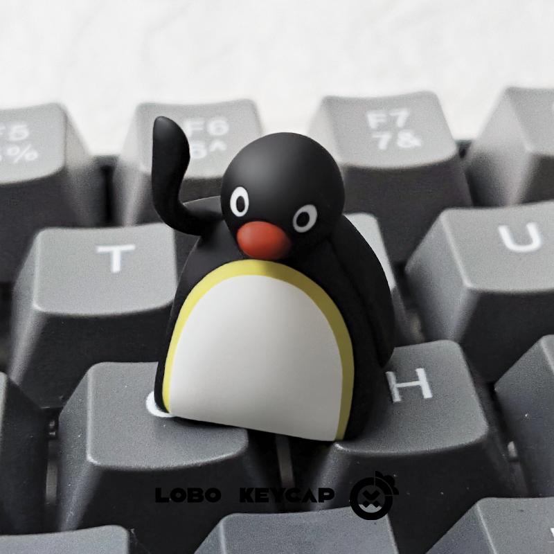 Penguin Cartoon Animal Anime Figure Merchandise Mechanical Keyboard Accessory Resin Creativity Single Keycap Replacement Esc Oem