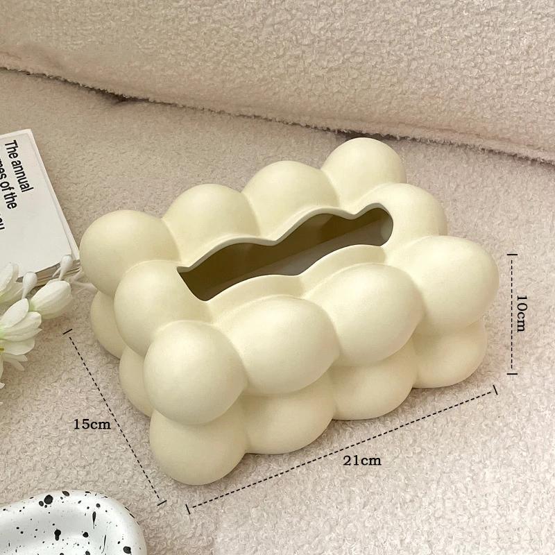 Nordic Tissue Boxes,Ceramic Plating Tissue Box,Luxury Facail Tissue Cover,Napkin Holder Case,for Living Room Bedroom Home Decor