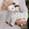 Cartoon Simulation Goat Doll Plush Toy White Little Sheep Doll Children Soothing Rag Doll Birthday Gift