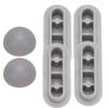 Toilet Seat Shock-proof Buffers Bumpers Replacement For Pads Accessories Parts 4Pcs Seat 2PcsTop Cover Toilet Repair Parts