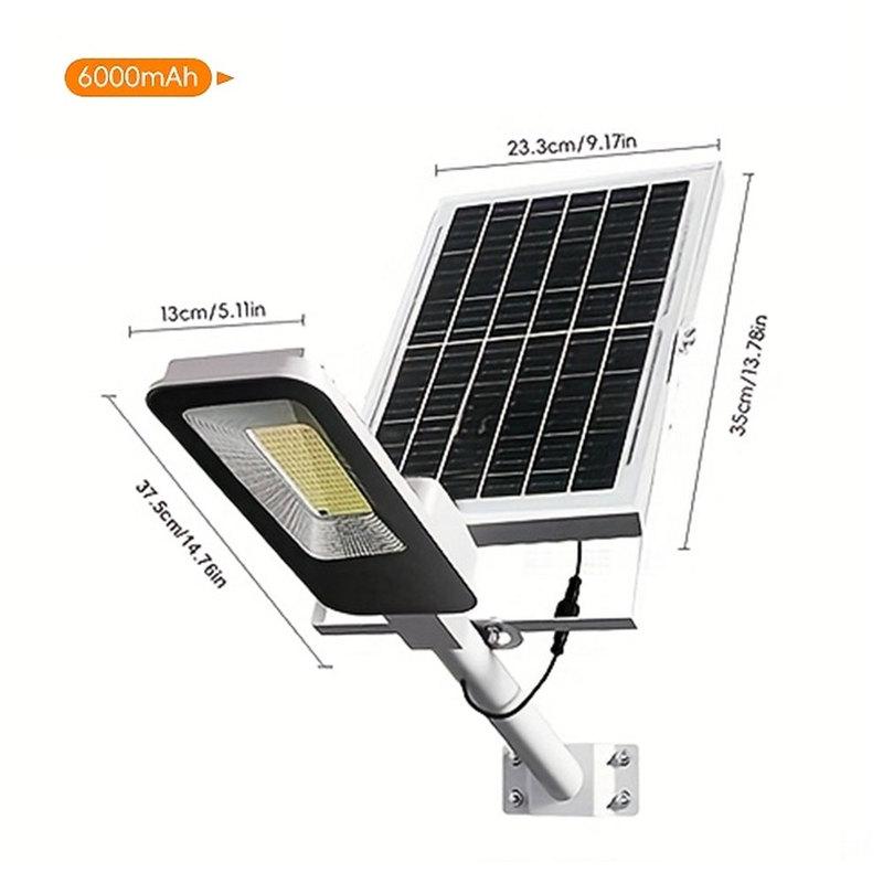 4 sets of outdoor waterproof solar lamps, 6000mAh solar street lamps, suitable for outdoor lighting from dusk to dawn