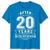 20th Wedding Unisex T Shirt Anniversary Gifts For Husband Or Wife After 20 Years