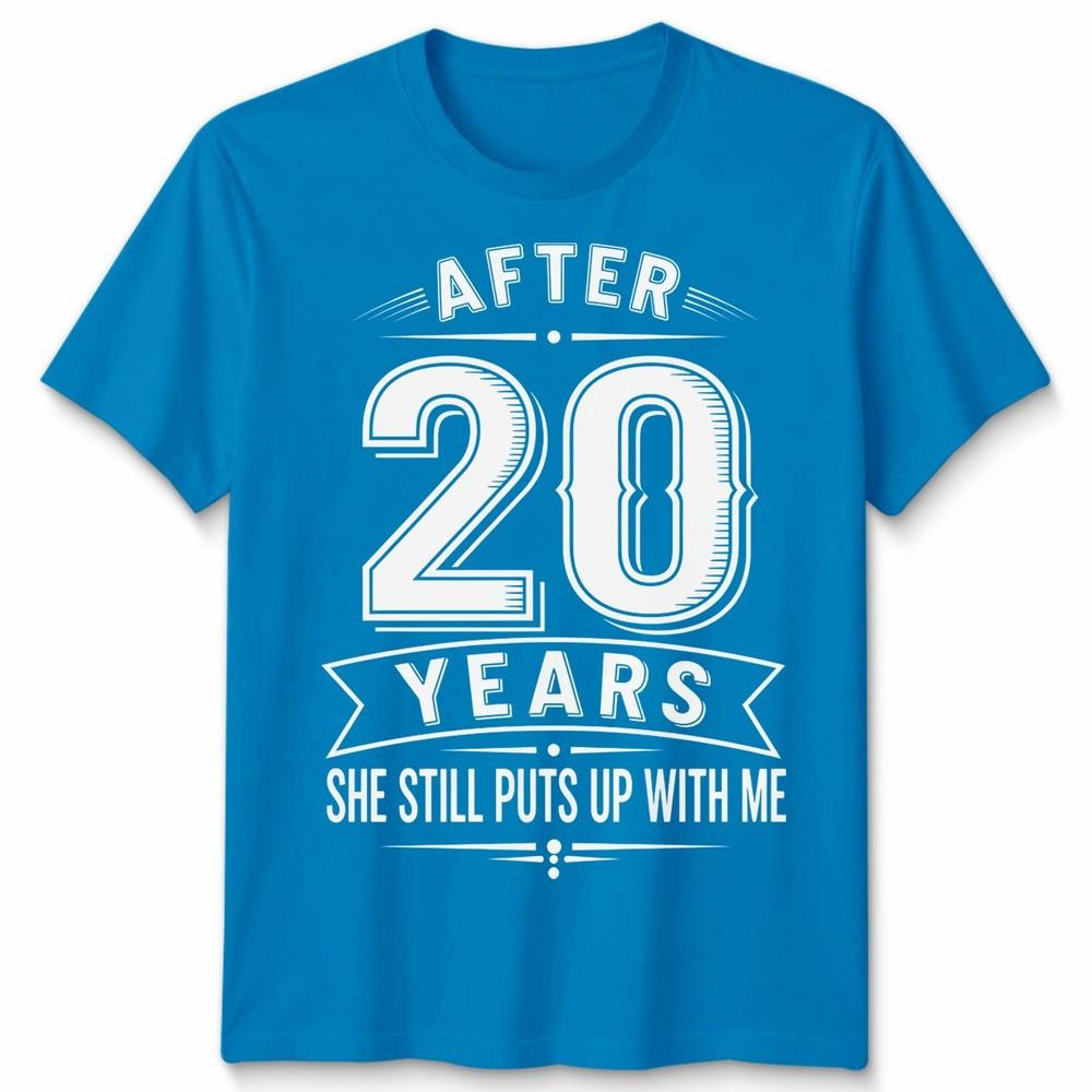 20th Wedding Unisex T Shirt Anniversary Gifts For Husband Or Wife After 20 Years