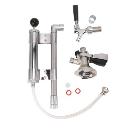 8in Beer Hand Pump Stainless Steel Type A Beer Pump for Indoor Outdoor Picnic Party Camping