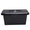 Marine Boat Storage Compartment Multifunctional Lockable ABS Locking Plastic Glove Box with Double Cup Holder Black