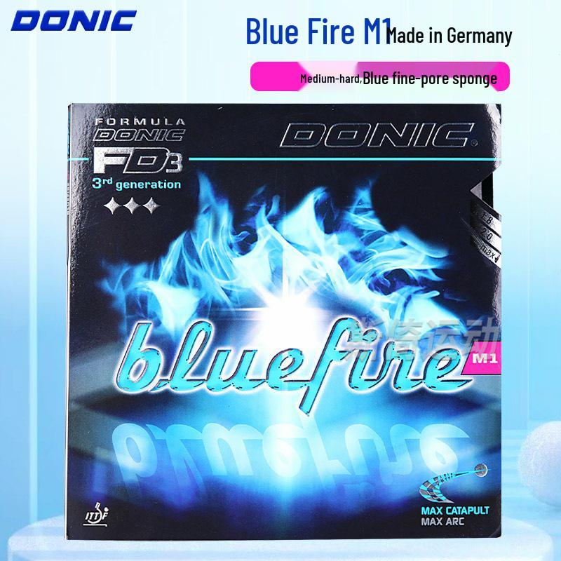 DONIC Blue Fire M1/M2/M3 Table Tennis Rubber - Blue Sponge Pimples-in