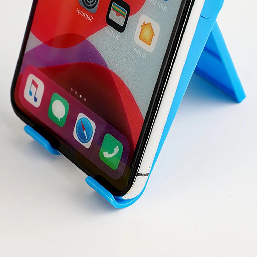 Katlanabilir Masaüstü Telefon Standı Ayarlanabilir Açı Taşınabilir Cep Telefonu Tutucu Üçgen Braket iPhone Android Evrensel için