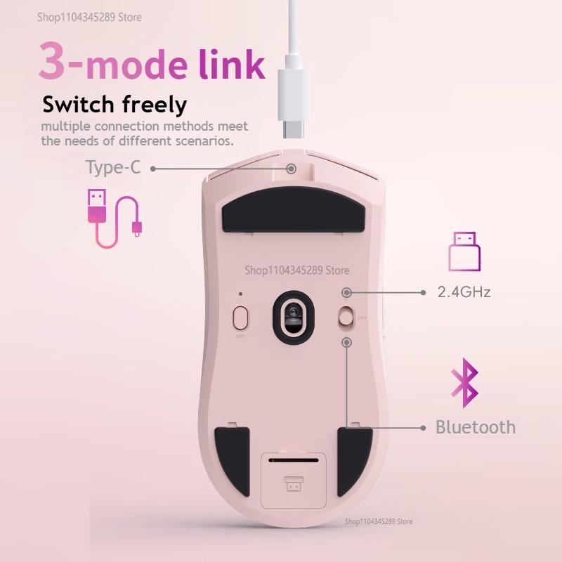 Bluetooth Mouse Wireless Rechargeable Pro Superlight Computer Mouse Gamer USB Laptop Office Table Performance Close To Paw3395