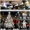 Home Decoration Xmas Reindeer Decal Wall Christmas Stickers Art Window Stickers Xmas Santa