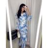 2025 Spring European & American Style Small Floral Chiffon Dress for Women
