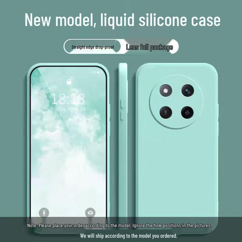 Honor X9C Solid Color Liquid Case: Full Coverage Anti-Drop Soft Cover