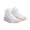 Converse Chuck Taylor All Star Lift Platform Canvas High GS White Kids Sneakers Garnet Navy 272856F