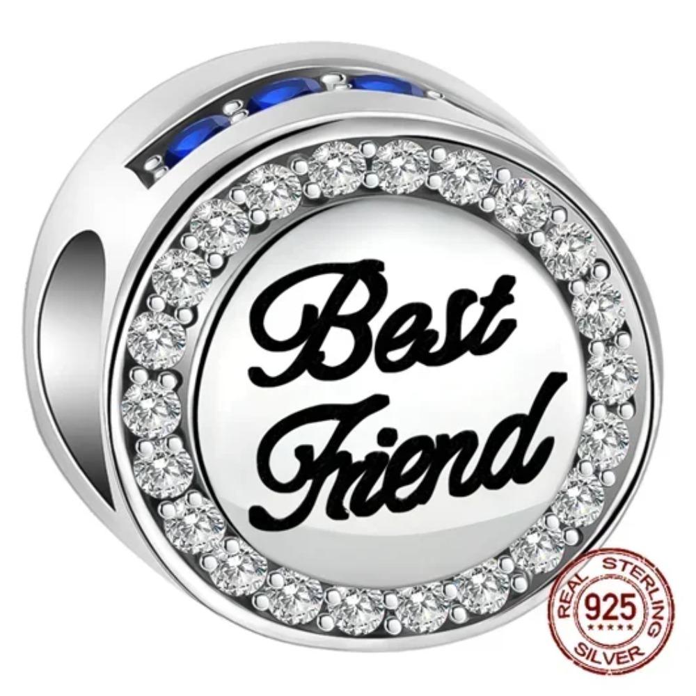 925 Silver Golden Charm Crown Family Tree Safety Chain Hollow Beads for Women DIY Bracelets Jewelry