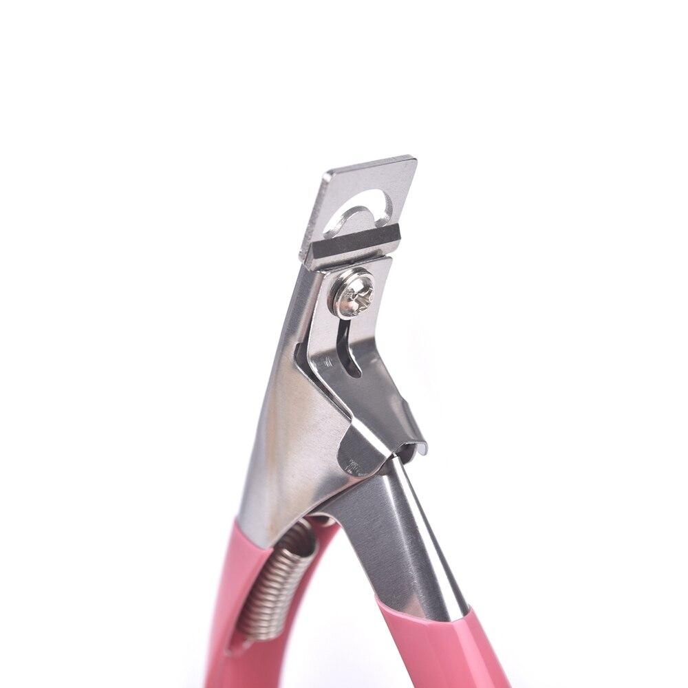 kads Nail Clipper False Acrylic Tips Trimmer Scissors Stainless Steel U-Shaped Fake Nail Tips Edge Cutter Manicure Tool