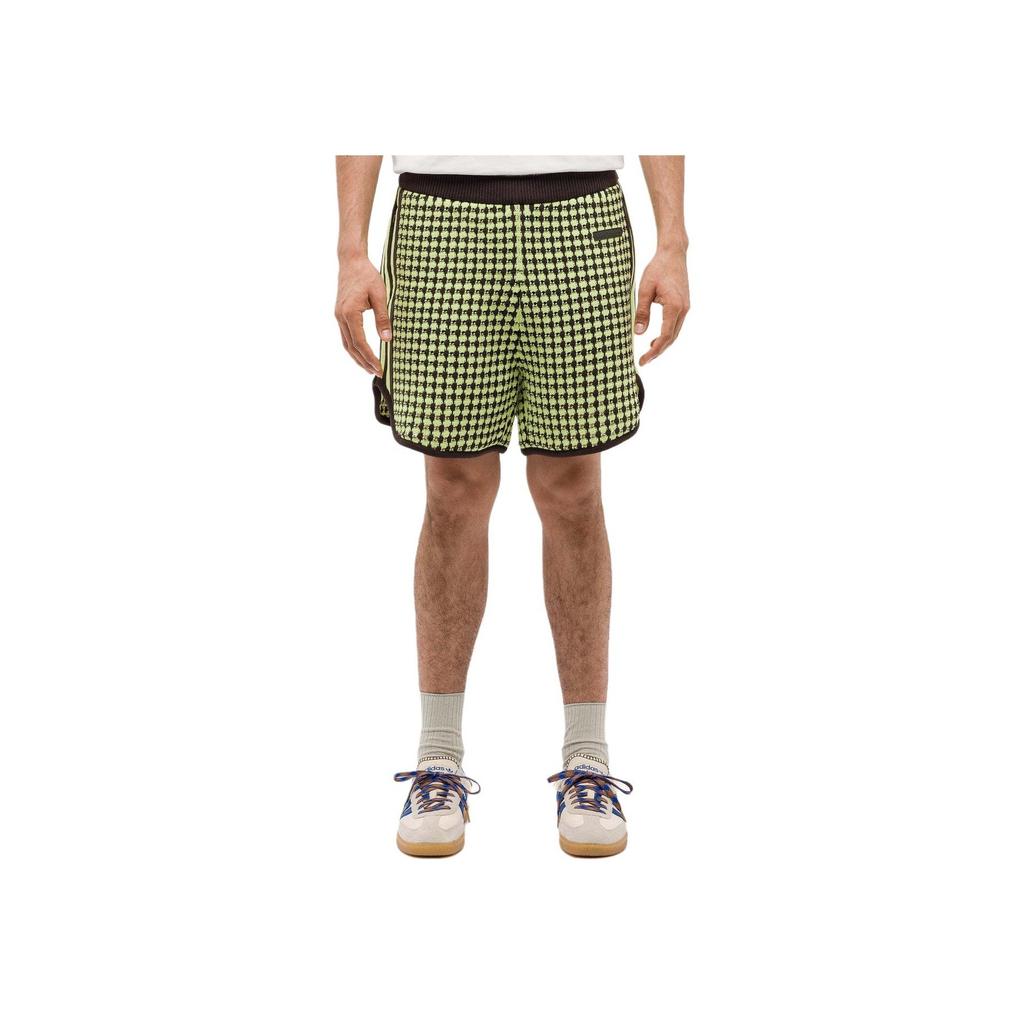 adidas x Wales Bonner Crochet Short Semi Frozen Yellow/Night Brown Men Bottoms IY2048