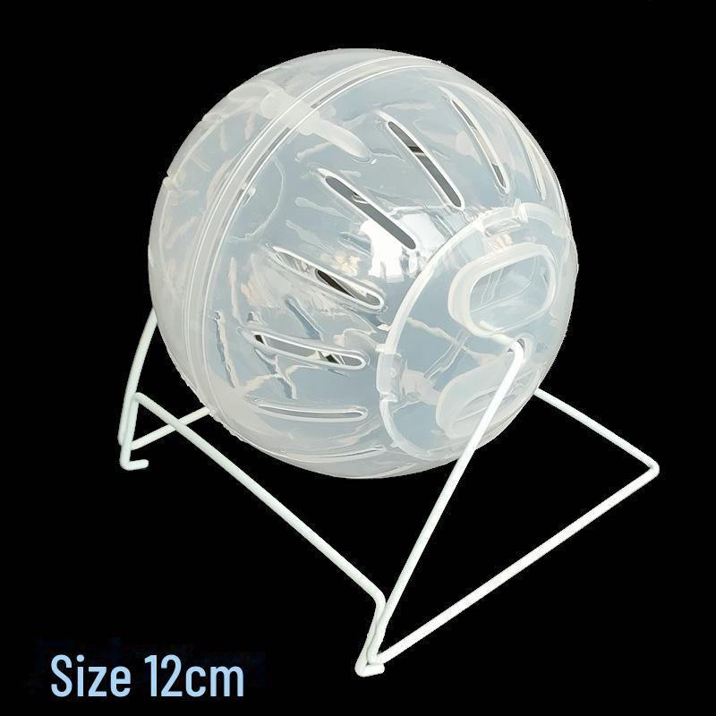 Buntes Laufrad für Hamster aus Kristallglas – transparentes Rollenspielzeug für kleine Haustiere