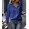 Women's Casual Loose Knitted Solid Color Zipper Coat Long Sleeved Jacket