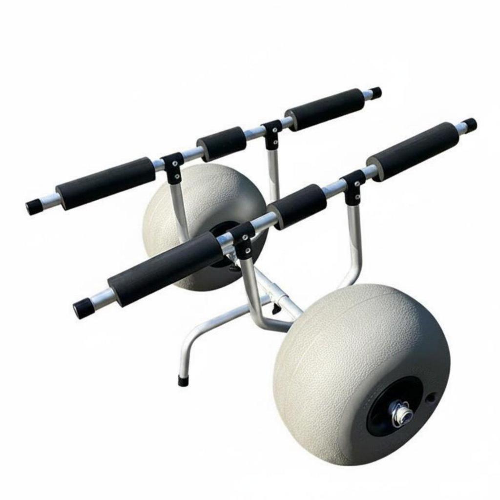 Foldable Kayak Carrier Adjustable Frame Watercraft Trolley Wheels Foam Padded